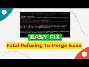Solving Git 'Fatal Refusing To Merge' Issue | Step-by-Step Solutions