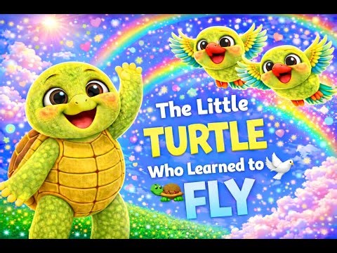 “The Little Turtle Who Learned to Fly 🐢🕊️ | Heartwarming Kids 3D Cartoon Story”
