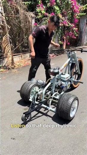 Homemade Motorized 3-Wheel Go-Kart | Custom Trike Test Drive & Walkaround