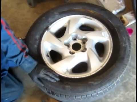 How to repair Tire Bead Leak with simple tools - alloy rim air leak -DIY