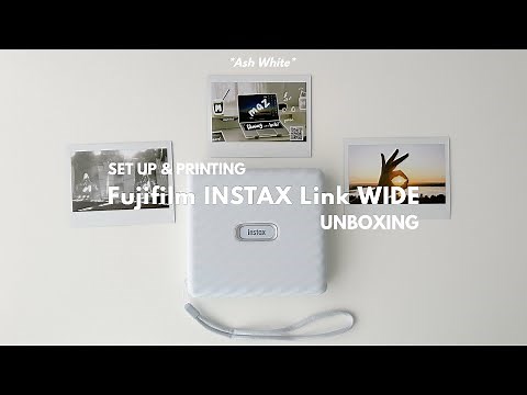 Fujifilm Instax Wide Link (Ash White 🤍) Unboxing + Set Up + Printing