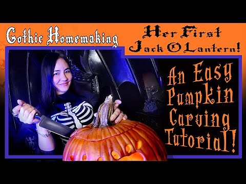 Her First Jack-O-Lantern! An Easy Pumpkin-Carving Tutorial