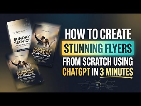 Learn how to Create Stunning Flyers From Scratch Using ChatGPT in 3 Minutes