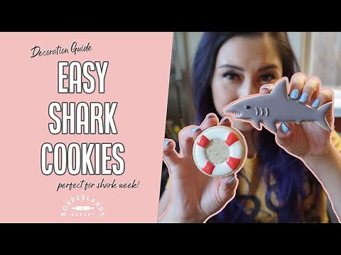 How to Decorate Shark Sugar Cookies