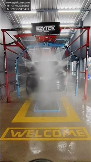 Automatic Car Storm Wash with Fixed Nozzles Underbody Washer and Auto Jet-Foam-Wax Cycle #StormWash
