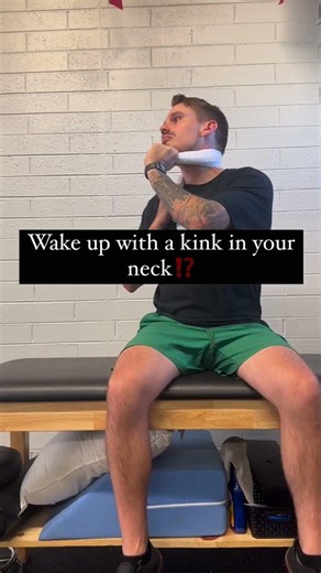 Wake up with a kink in your neck⁉️ Now it hurts to turn your head one direction or move at all on