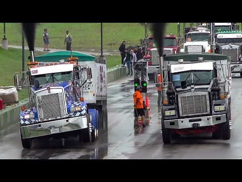 Unc's Semi Stampede LOADED UPHILL Semi Drag Racing 2023 Kuhnle Motorsports Park