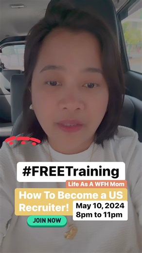 17K views · 302 reactions | Free training on How to Become a US Recruiter! Join and register now! #freetraining #lifeasawfhmom #6DigitMonthlyIncome #katasngva #coachjenny #freelancing #teammorebilarmoredollar #freetrainingbycoachjenny | Coach Jenny - VA Mom | Facebook