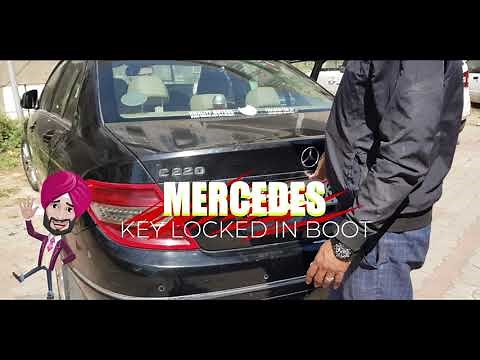 Mercedes C Class Key locked in Trunk | Boot | Dicky
