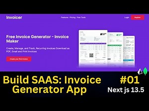 Building an Invoice Generator App with Next.js 13.5 and MongoDB: Creating a saas Landing Page #01