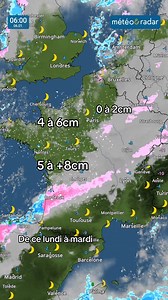 ❄️ L’épisode neigeux poursuit sa progression vers le sud d’ici ce soir, où il donnera ses plus forts cumuls des Pays de la Loire au Poitou. | Météo & Radar France