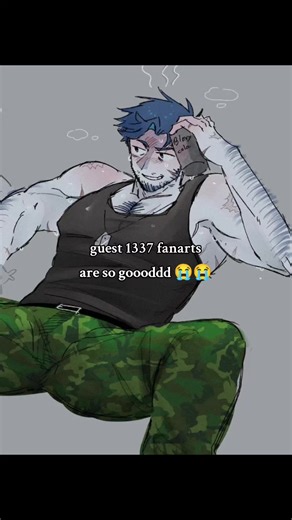 I could stare at the fanarts nonstop and never get tired fr #roblox #thelastguest #guest1337 #relatable? #fanart