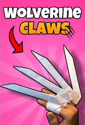 Wolverine Paper Claws DIY Origami Tutorial