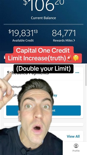 4.7K views · 70 reactions | Capital One Credit Increase(double limit) #credit #capitalone #finance | Nicholas Kalstek | Facebook