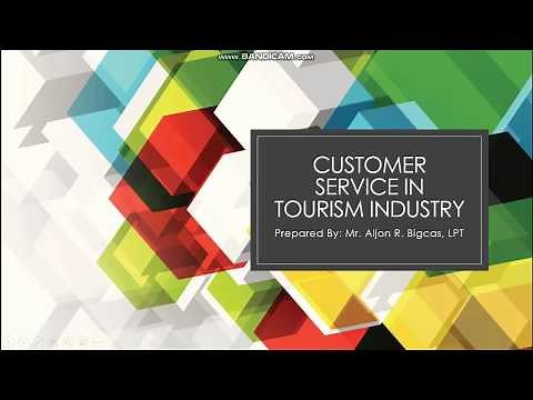 Customer Service in Tourism Industry (A Lecture)