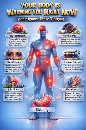 Your Body Is Warning You RIGHT NOW 🚨 (Don’t Ignore These 7 Signs!) #healthylifestyle