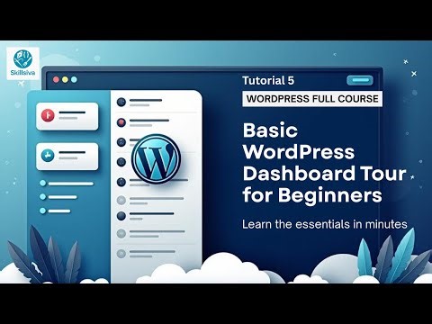 Basic Dashboard Tour - WordPress Full Course - Tutorial 5 #website #wordpresstutorial ‪@wpbeginner‬