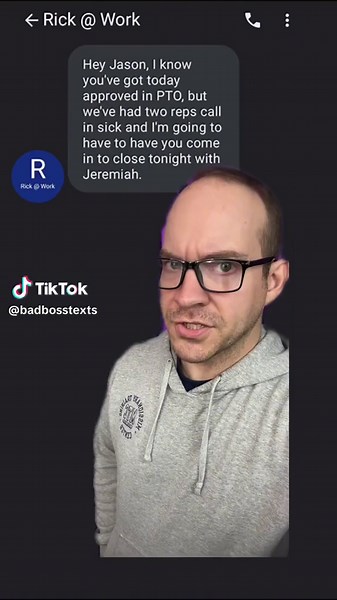 Your time off is yours. Don’t let your boss make it theirs. #badboss #textingstory #toxicworkplace