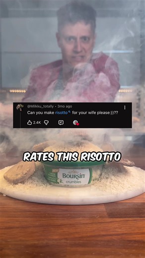 Risotto recipe with Boursin crumbles