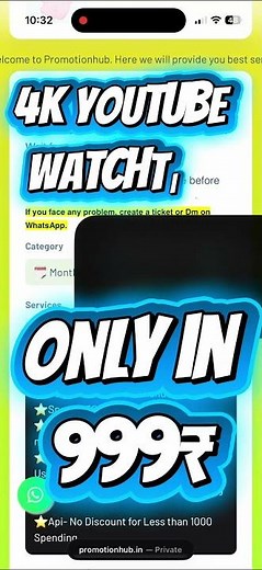 ⏱️ 4000 Hours Watch Time Done! ₹999 SMM Panel (Monetize in 2 Days!)