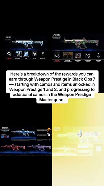 Black Ops 7: Unlock Unique Camos in Weapon Prestige