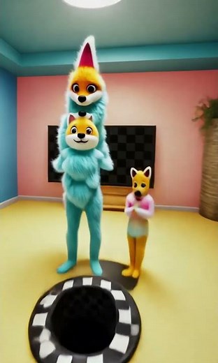 Fluffy & Fluffy Cosplay as Funny Clowns! 🤡✨ | Cute & Hilarious Animal Cosplay