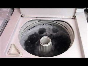 1996 Maytag Dependable Care Plus Washer Washing Darks