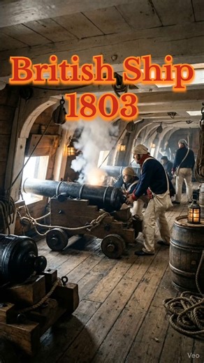 Inside an early 19th-Century British Ship. #history #britain #british #uk #ai #shorts #youtubeshorts