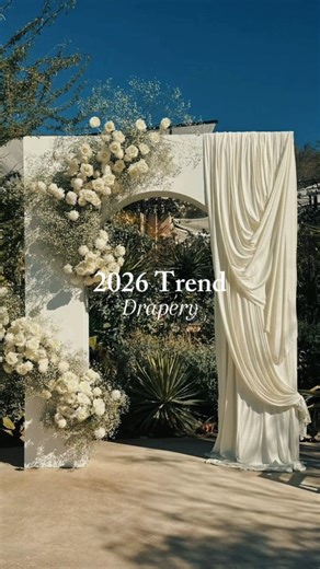 Celena Taylor Events| Destination Wedding Planner in Jamaica | Drapery everywhere, from the arch to backdrops, even on the tables! Save this if you love this trend! Photo credit: Michelle Miles Co... | Instagram