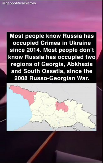 Did you know? #geopoliticalhistory #geopolitics #history #historytime #historytok #fyp #fypシ #foryoupage #explore #explorepage #didyouknow #learnontiktok #russia #georgia #abkhazia #southossetia #occupation #russogeorgiawar
