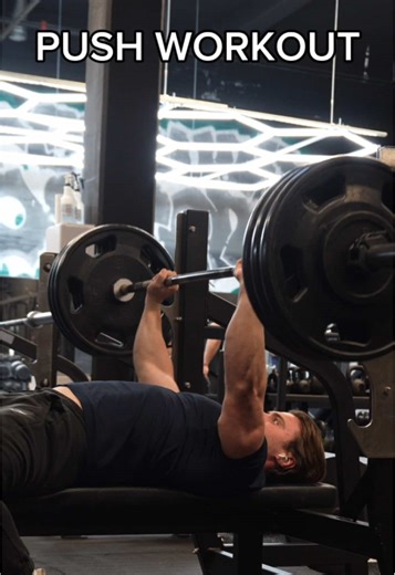 Push Workout Bench Press 1x4-6, 2x6-8 Dips 1x4-6, 2x6-8 Standing OHP 3x7-9 Pec Dec 3x7-9 Lateral Raises 3x7-9 Cable French Press 3x7-9 Cable Crunches 3x10-12 @rawnutrition [code DYLAN] @gymshark [code DSHAN10] Powerjacked Training Team in bio YouTube Channel “Dylan Shannon” @_dylanshannon on instagram