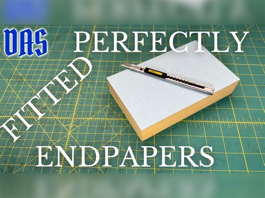 【装订】怎样裁切环衬页·旧书修复改造常见步骤【DAS Bookbinding】