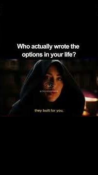 You think you're making choices But what if you're only choosing between options someone else creat