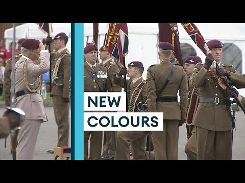 Prince Charles Presents Parachute Regiment With New Colours! • EXTENDED HIGHLIGHTS