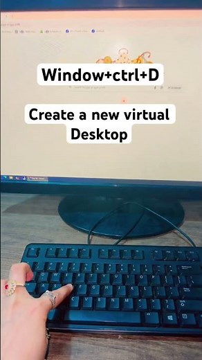 🔥Windows + Ctrl + D — Create a New Virtual Desktop#WindowsShortcuts