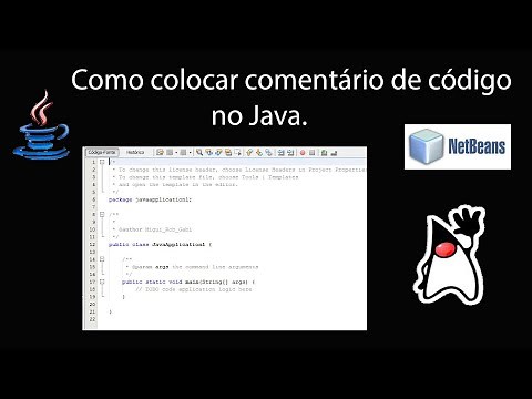 Como colocar comentário no código Java.