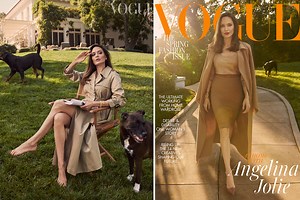 Angelina Jolie, 45, stuns at a country house as she graces Vogue cover
