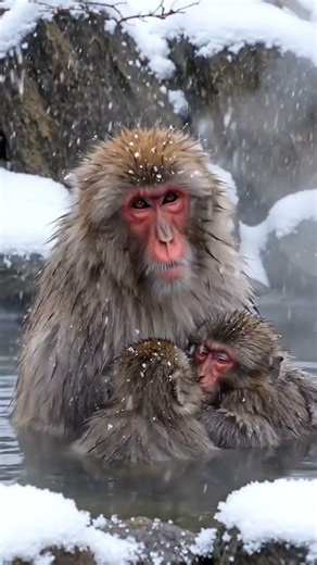 The monkeys not happy with the weather