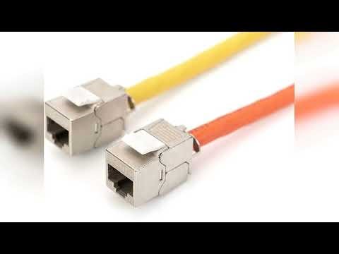 Rezension: DIGITUS Set: 2-Port Netzwerkdose – 1 Stück – Mit 2X Cat6A Keystone-Modul – Auslass 45°...