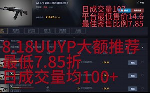 行情不好！8.18UUYP大额推荐！