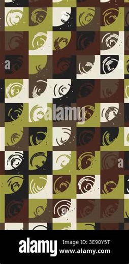 Seamless Abstract Pattern Animation With Geometric Motion Elements