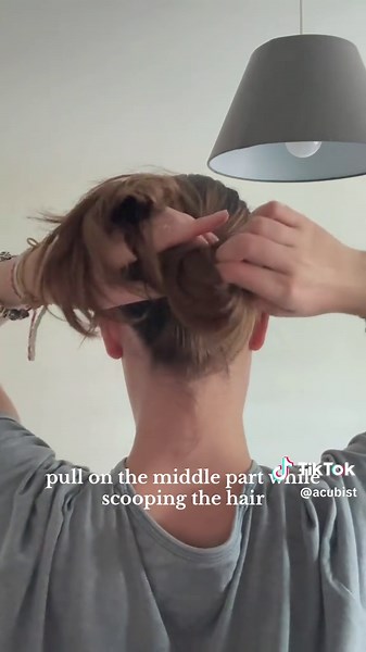 Easy Spiky Low Bun Tutorial for School Hairstyles