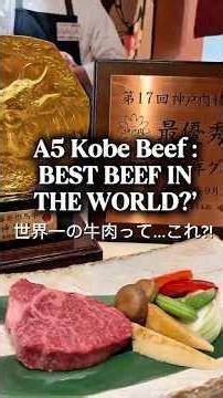 A5 Kobe Beef in Japan… 𝐓𝐡𝐞 𝐁𝐞𝐬𝐭 𝐁𝐞𝐞𝐟 𝐢𝐧 𝐭𝐡𝐞 𝐖𝐨𝐫𝐥𝐝?!
