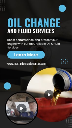 Engine running rough? 😫 Level up with Mastertech's quick oil & fluid services, protecting your ride and boosting performance–find all the details on our website! 💯🚗💨 | Mastertech