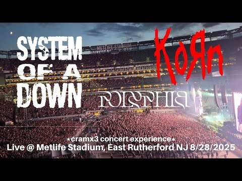 System of a Down, Korn & Polyphia LIVE @ SOLD OUT Metlife Stadium East Rutherford NJ 8/28/2025