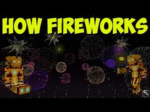 Minecraft how to make FIREWORKS (EASY) | Minecraft how to create FIREWORKS (EASY)