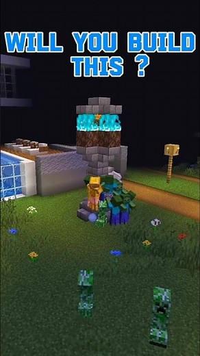 FASTEST ⏱️ Minecraft Defense Tower Build (Survival Base in 20 Seconds!)