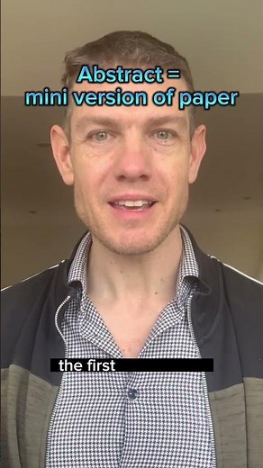 How to write an abstract for a research paper #shorts