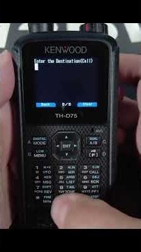 Kenwood TH D75 Sends Text Messages with APRS #APRS #SMS #KENWOOD #TH-D75