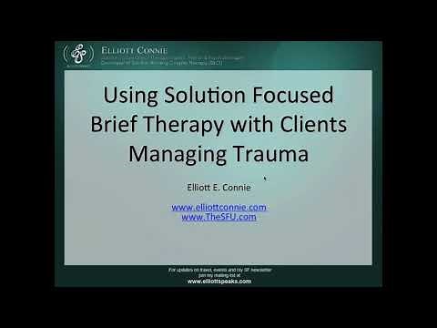 Webinar: Using Solution Focused Brief Therapy to Treat Trauma